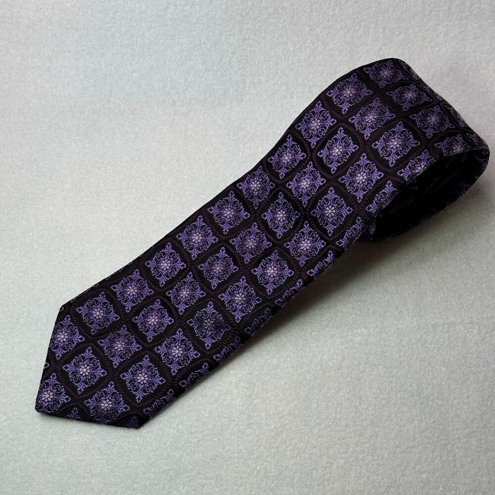 IKE Behar New York Mens 100% Silk 60"x3"  Necktie Designer‎ EUC